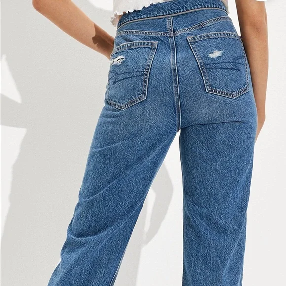 NWT AE Baggy Mom Jean - Picture 2 of 9